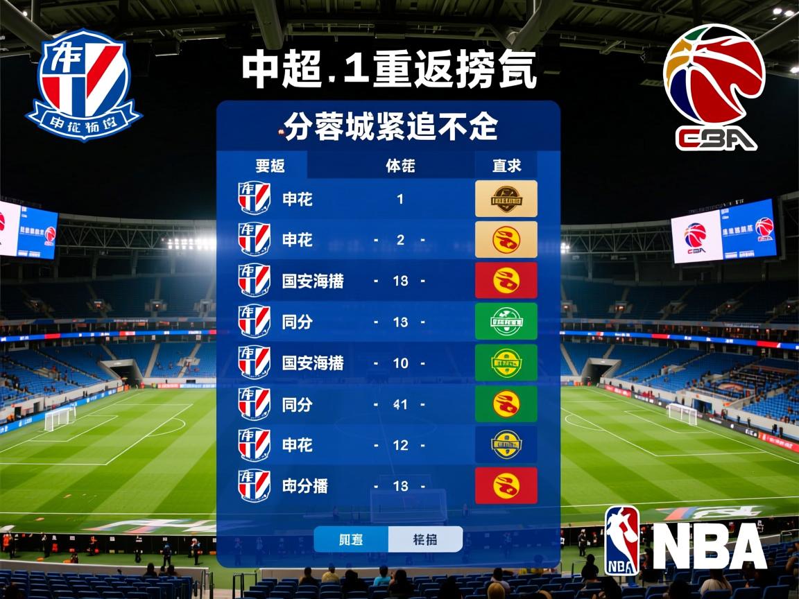 中超积分榜：申花重返榜首国安海港同分蓉城紧追不舍  第2张