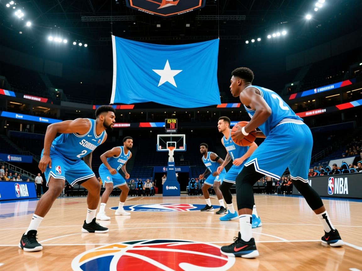 索马里队球员挺身迎战，宣示军心